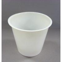 White medium indoor plant pot