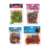 300 Piece Colourful Loom Bands Mix for Crafts