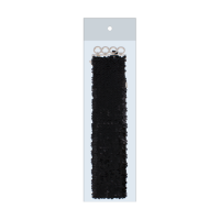 Black sequin elasticated ladies belt