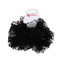 BLACK HAIR ELASTIC BAND 2 PC