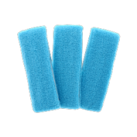 Turquoise blue head sweatband for sports