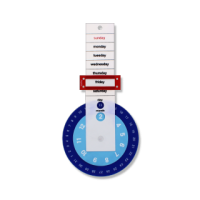 Rotating Endless Wall Calendar for perpetual date tracking