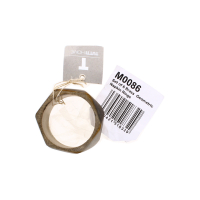 Brass Geometric Napkin Rings Set