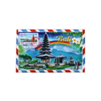 Bali Postcard Fridge Magnet with colourful scenery