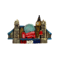 London Bridge and Building fridge magnet souvenir