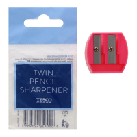 TWIN PENCIL SHARPENER ASSORTED COLOUR