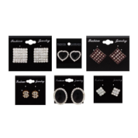Assorted diamond stud earrings wholesale
