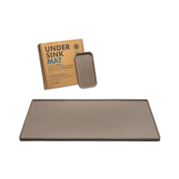 Under Sink Mat with Organiser Tray Beige