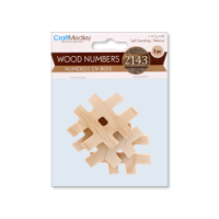 2-inch plywood wooden numbers and # symbol