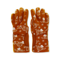 Large oven gloves festive pumpkin design
