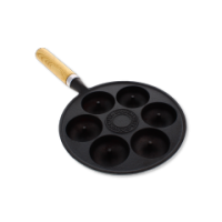 Doughnut Pan with Wooden Handle