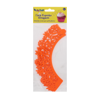 PARTY CRAFT  NEON CUPCAKE DAISY ORANGE