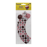 PARTY CRAFT CUPCAKE WRAPPERS PINK RETRO