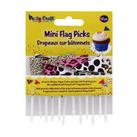 PARTY CRAFT MINI FLAG PICKS SAFARI