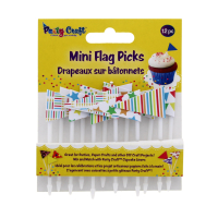 Party Craft Mini Flag Picks Celebrate bulk