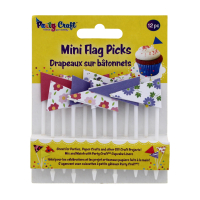 Party Craft Mini Flag Picks Floral Flair for catering