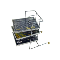 Silver matt 12 CD rack tower