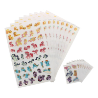 Assorted Little Pony 3D stickers for children's crafts