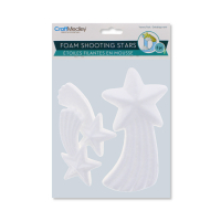3-Piece Polystyrene Shooting Star Shapes