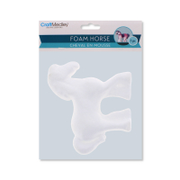 Polyfoam horse shape 14x13cm for DIY crafts