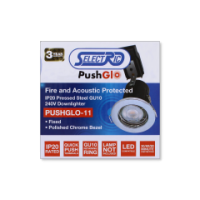 IP20 240V Fixed Downlighter Polished Chrome