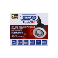240V IP20 30-Degree Tilt Downlight Chrome