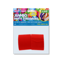 Red party streamers jumbo 50 meter total