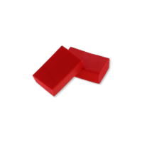 Classic red erasers for clean pencil mark removal