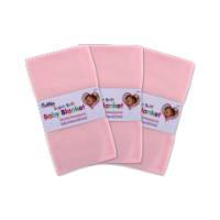 Pink Fleece Baby Blanket by Rysons