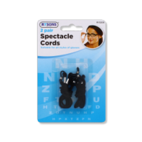 Black spectacle string cords in a two-pair pack