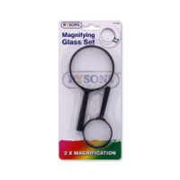 Two-piece magnifying glass set