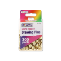 Rysons Dome Topped Drawing Pins 300 Pack for wholesale