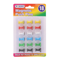 Rysons 18 Pack Magnetic Push Pins for whiteboards and fridges