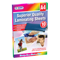 Rysons A4 laminating sheets, 10 sheets per pack