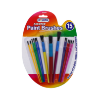 Rysons 15-piece assorted paint brush set for bulk purchase