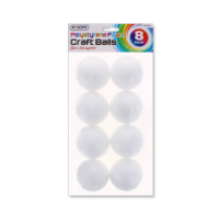 Rysons Polystyrene Foam Craft Balls 8 Pack for wholesale