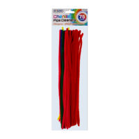 Rysons 75 Pack Chenille Pipe Cleaners 30cm for crafts