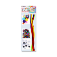 Rysons Assorted Craft Essentials Kit with Pompoms and Chenille Stems