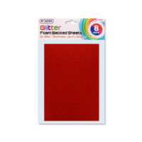 Rysons Glitter Foam Backed Sheets 8 Pack 20 x 15 cm for crafts