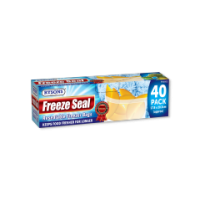 40-Piece Zipper Freezer Bags Medium