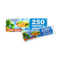 Rysons Large Freezer and Food Bags 22x28cm 250 Pack