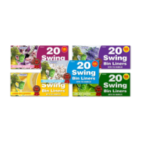 Rysons scented swing bin liners roll with tie handles 20 pack