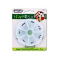 Rysons Weekly Round Pill Organiser