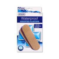 Rysons Waterproof Assorted Plasters 100 Pack for wholesale