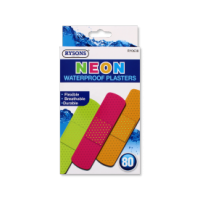 Neon Waterproof Plasters 80 Pack by Rysons