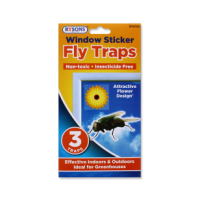 Rysons Window Sticker Fly Traps Pack of 3 for commercial use.