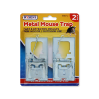 Reusable metal folding serrated mouse traps pack of 2