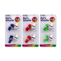 Rysons Referee Whistles with Cord 2 Pack for sports officials