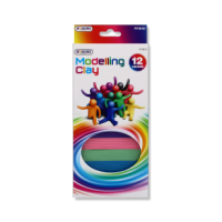 Wholesale coloured modelling clay set 12 piece assorted