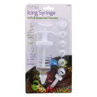 Rysons 8-Nozzle Icing Syringe Set for cake decorating